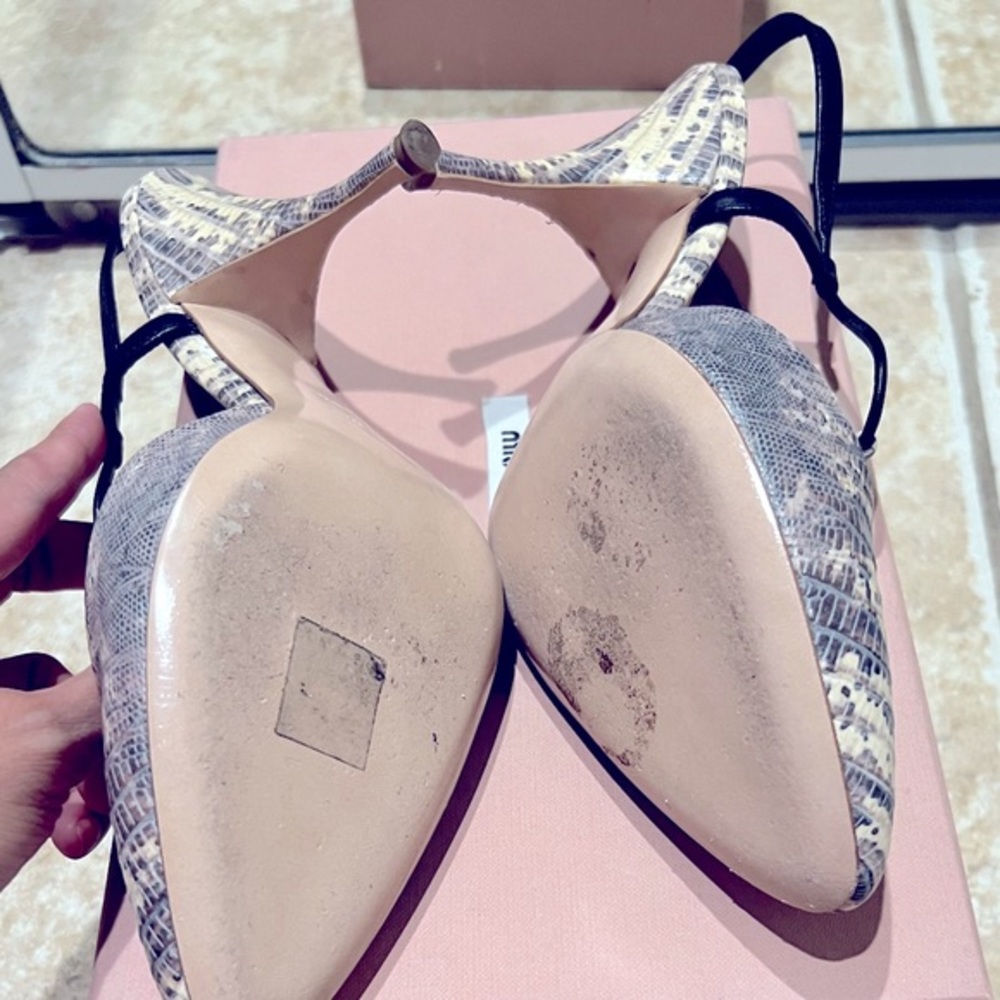 Miu Miu In Leather With Beige Python Pattern. - image 4